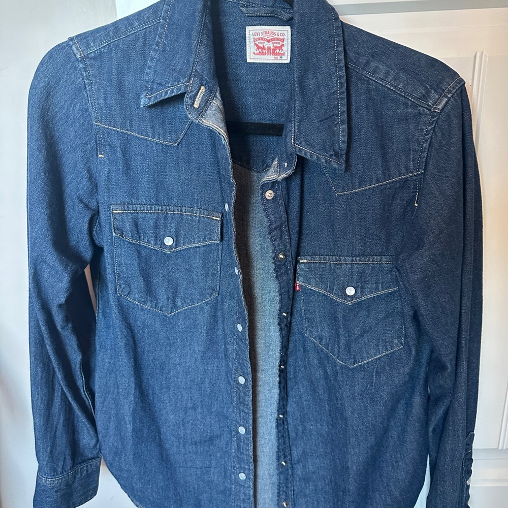 Levi's Dark Blue Denim Shirt